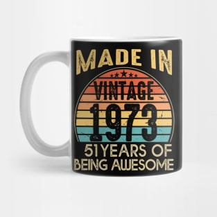 T4691973 Vintage 1973 51 Years Old Being Awesome Mug